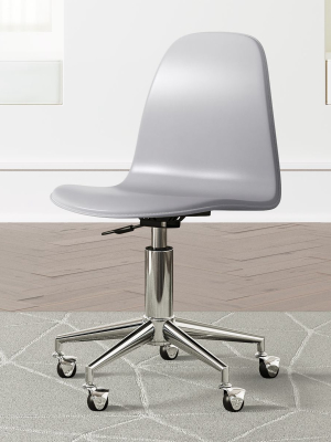 Kids Class Act Light Grey & Silver Desk Chair