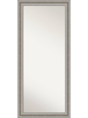 30" X 66" Parlor Silver Framed Full Length Floor/leaner Mirror - Amanti Art