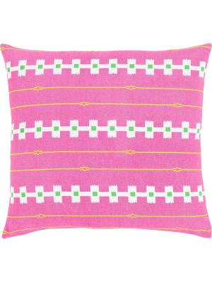 Global Bless Pillow Bright Pink/saffron/grass Green
