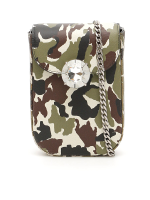 Miu Miu Camouflage Printed Shoulder Bag