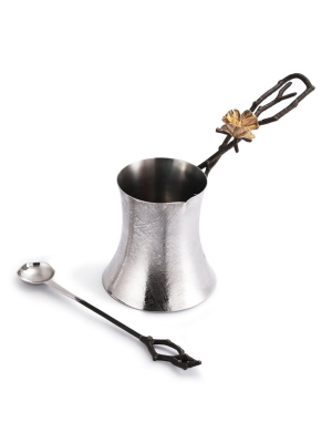 Butterfly Ginkgo Coffee Pot W/ Spoon