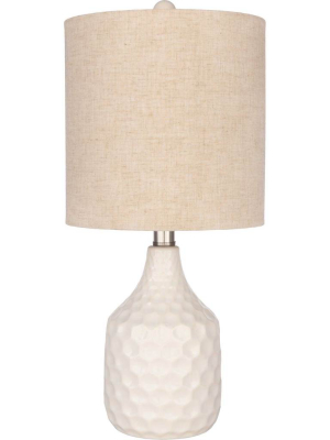 Blaze Table Lamp Ivory/white/beige