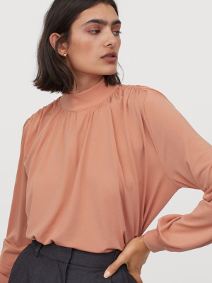 Stand-up Collar Top