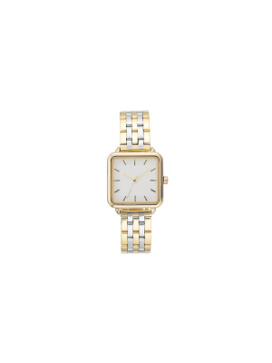 Women's Square Face Watch - A New Day™ Light Silver