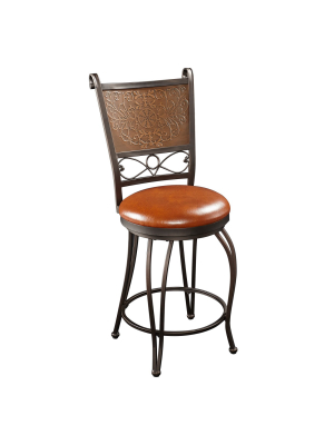 24" Jacob Copper Stamped Counter Height Barstool - Powell Company