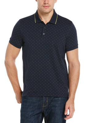 Pima Cotton Blend Tipped Collar Polo