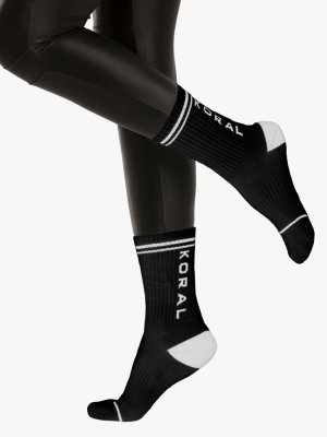 Balance French Terry Logo Sock - Black