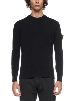 Stone Island Logo Patch Crewneck Jumper