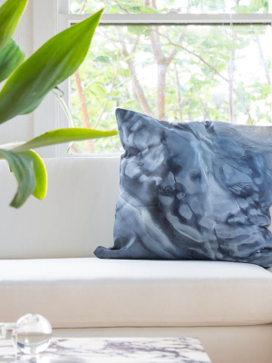 Slate Maps Throw Pillow