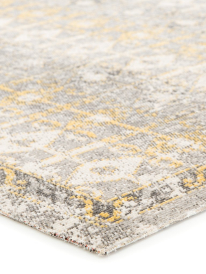 Giralda Indoor/ Outdoor Trellis Light Gray & Yellow Area Rug