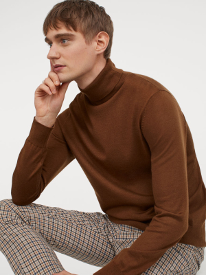 Wool-blend Turtleneck Sweater