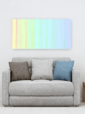 Soft Rainbow Stripes Wall Art