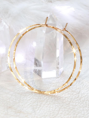 Delia Langan Endless Thin Hoop Earrings