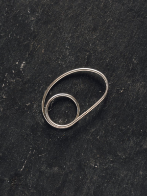 Mirta Orbit Double Ring, Silver