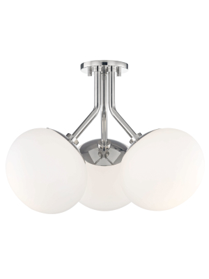 Estee 3 Light Semi Flush