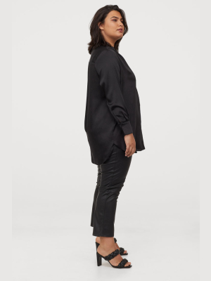 H&m+ Long Satin Blouse