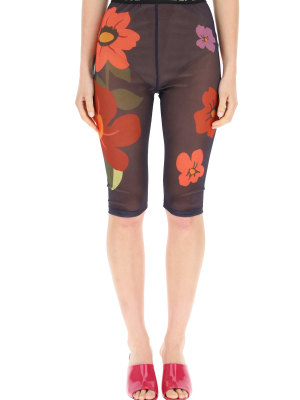 Dolce & Gabbana Floral Printed Biker Shorts