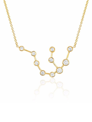 Aquarius Diamond Constellation Necklace