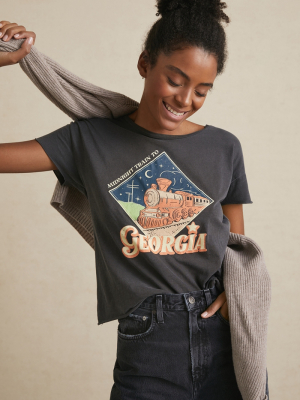 Midnight Train To Georgia Cropped Graphic Tee