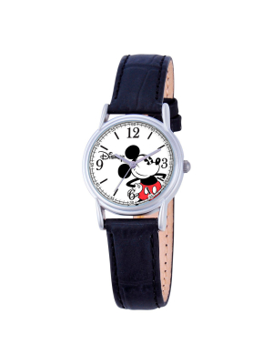 Women's Disney Mickey Mouse Cardiff Watch - Black