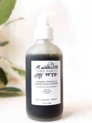 Fable Soap Co. Turmeric Charcoal Copaiba Facial Cleanser