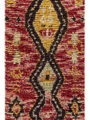 Dirham Hand Woven Wall Hanging In Dark Red