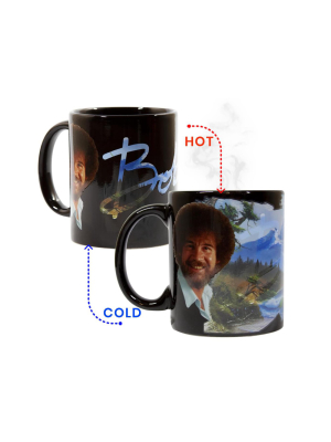 Surreal Entertainment Bob Ross Exclusive Color Change Ceramic Coffee Mug 12 Ounces