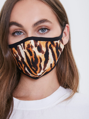 Tiger Print Face Mask