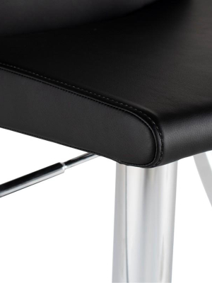 Nuevo Swing Adjustable Stool - Black