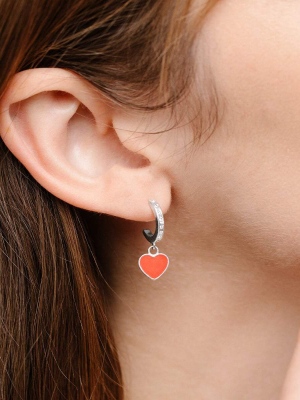 Heart Hoop Earrings