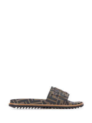 Fendi Ff Motif Logo Slides