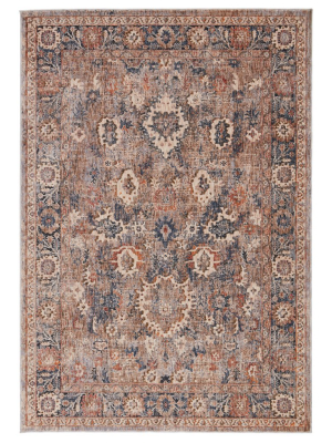 Vibe By Jaipur Living Inari Oriental Light Taupe/ Blue Area Rug (7'10"x9'9")