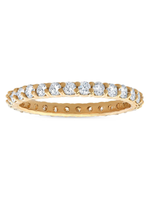 Pompeii3 1ct Diamond Eternity Ring 18k Yellow Gold