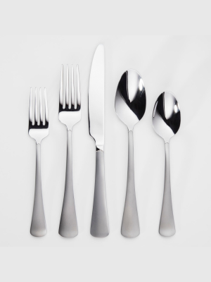 Knollwood 20pc Silverware Set Sand Blast Finish - Threshold™