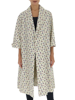 Prada Printed Oversized Coat