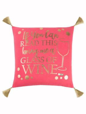 Simply Southern Word Throw Pillow Pink - Rizzy Home