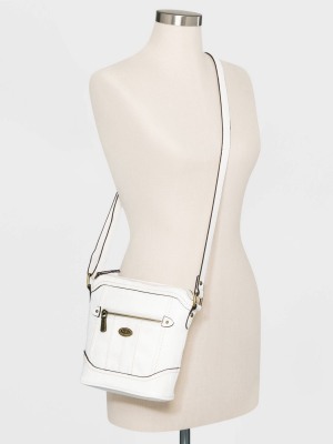 Bolo Mini Stitch Detail Crossbody Bag - White