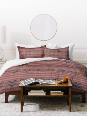 Holli Zollinger Geometric Stripe Duvet Set - Deny Designs