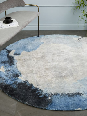 Watermark Rug - Round (frost Gray)