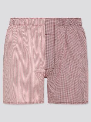 Men Woven Checked Boxers