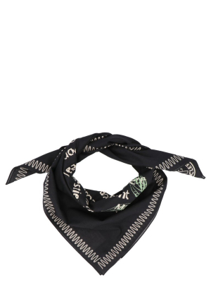 Moncler 1952 Graphic Printed Bandana Scarf