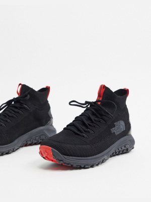 The North Face Truxel Mid Sneaker In Black