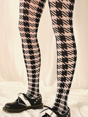 Checkmate Print Tights