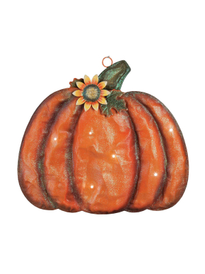 C&f Home Meshed Pumpkin Decor W/ Led