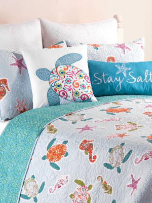 C&f Home St. Kitts Coastal Quilt Mini Set