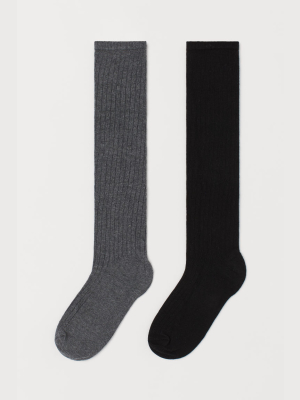 2-pack Knee Socks