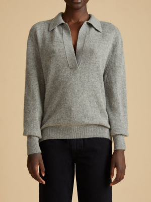 The Jo Sweater In Warm Grey