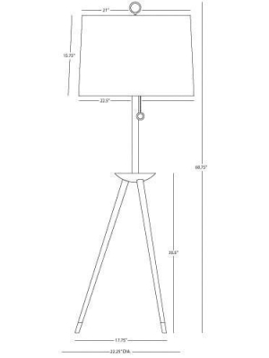 Ventana Tripod Floor Lamp