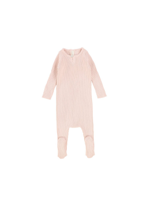 Lilette By Lil Legs Knit Footie - Soft Pink