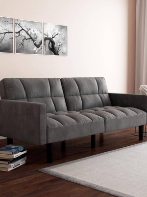 Holly Convertible Sofa Sleeper Futon With Arms - Room & Joy